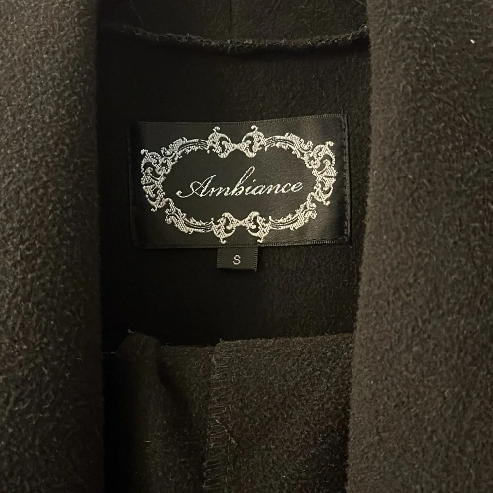 Belted Black Wrap Coat